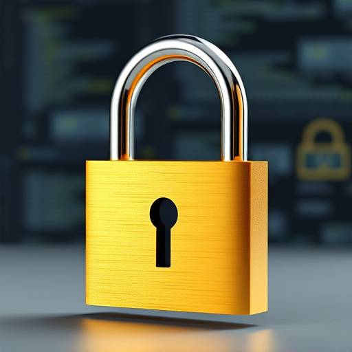 Un candado dorado cerrado, representando la seguridad y la protección de los datos personales en Centro Nueva Esperanza.
